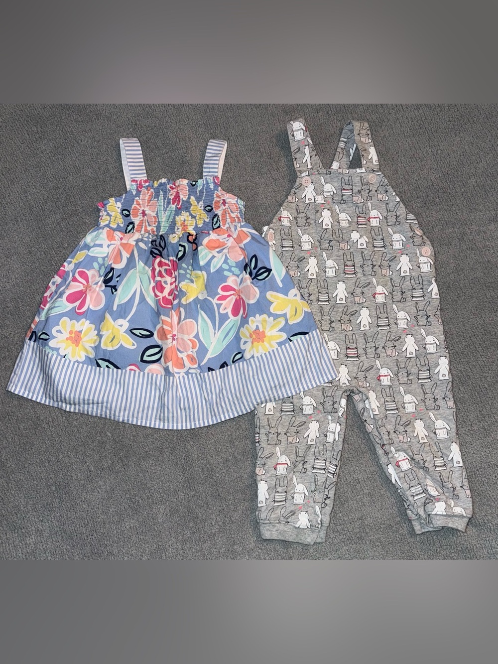 Gymboree dress and overall outfit